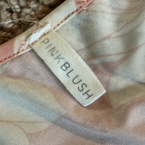 Beautiful pink blush floral cross tie Long maxi Dress size small - Picture 7 of 11